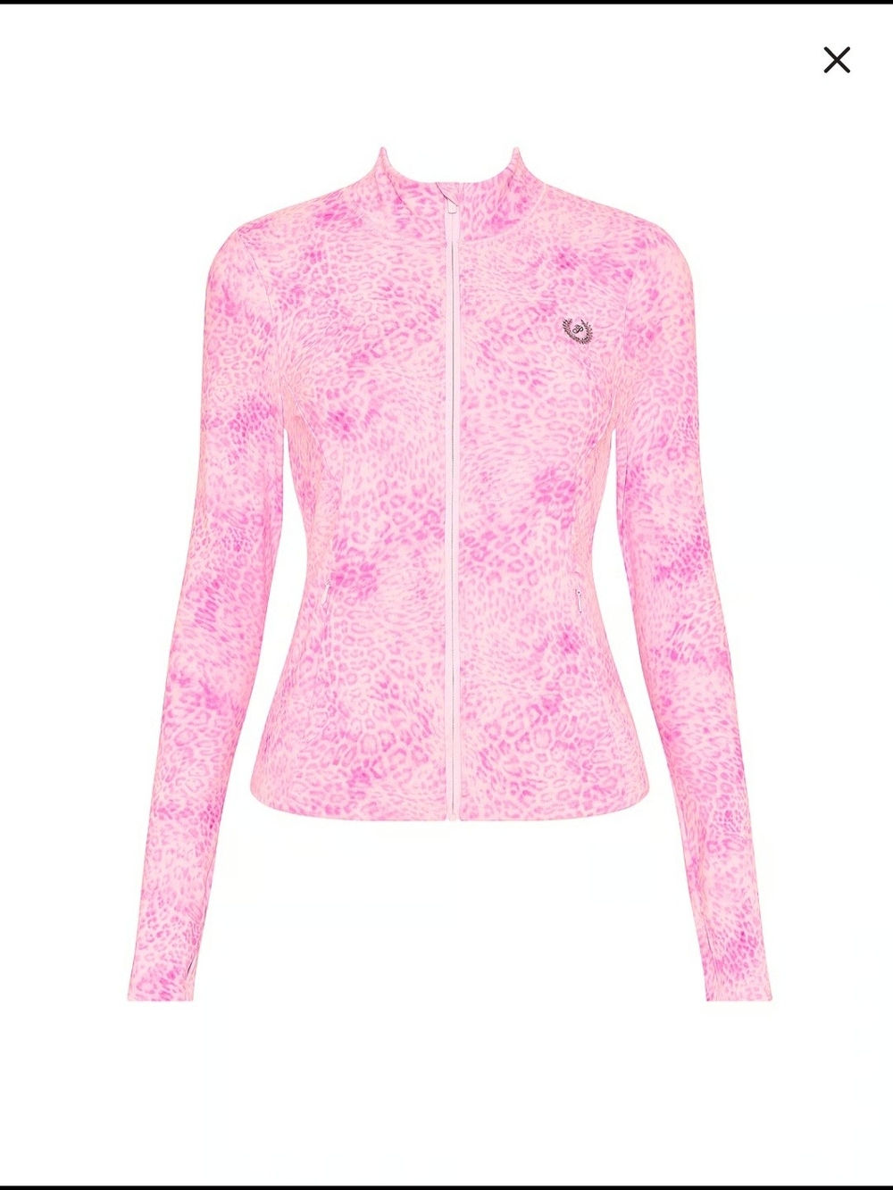 PINK Victoria's Secret Pink Leopard Print Zip-Up Jacket
